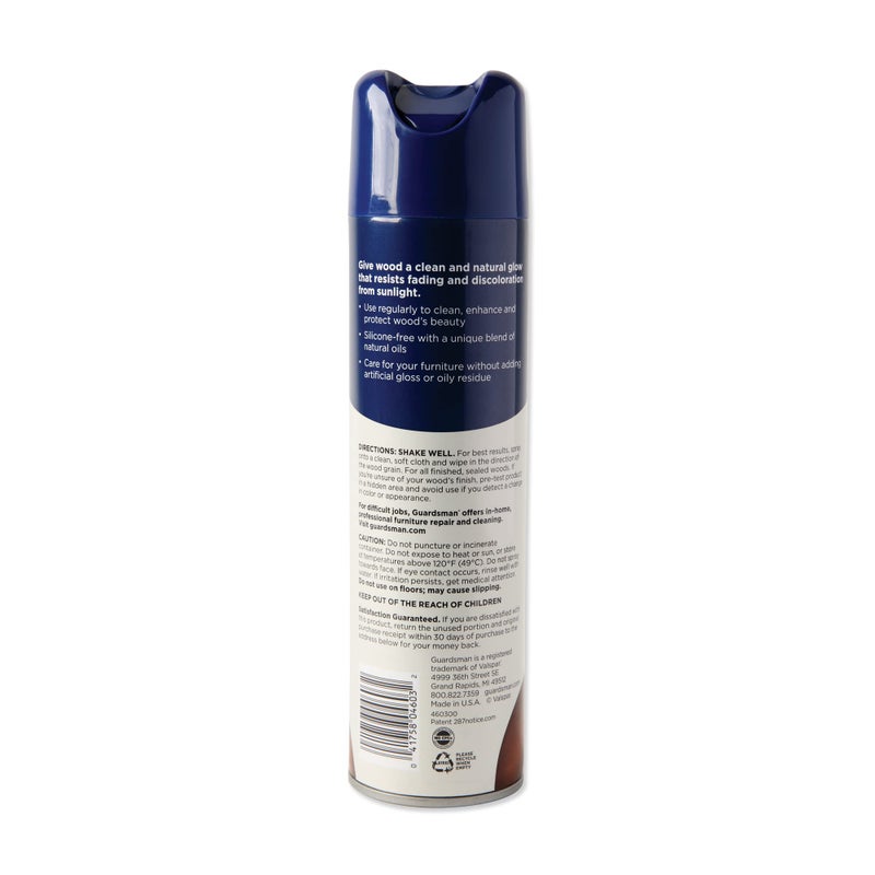 Guardsman Anytime Clean & Polish Wood Cleaner & Furniture Polish for Cabinets, Tables, and Other Wood Surfaces, Aerosol Spray, Lemon Fresh, 12.5 Ounces - Image 2